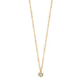Collar 750/oro amarillo de 18 quilates Diamante 0.03 ct, w-si 42-45 cm