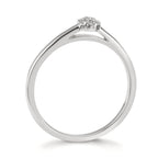 Anillo de dedo 750/oro blanco de 18 quilates Diamante 0.06 ct, 7 piedras, w-si