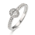 Anillo de dedo 750/oro blanco de 18 quilates Diamante 0.37 ct, w-si