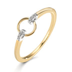 Anillo de dedo Oro amarillo de 375/9K Circonita 6 piedras