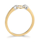 Anillo de dedo Oro amarillo de 375/9K Circonita 6 piedras