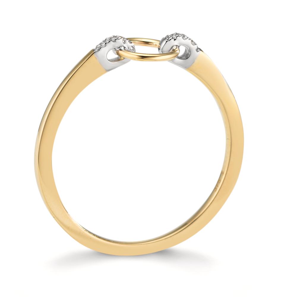 Anillo de dedo Oro amarillo de 375/9K Circonita 6 piedras