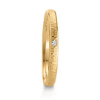Anillo de pareja 750/oro amarillo de 18 quilates Diamante 0.014 ct, w-si