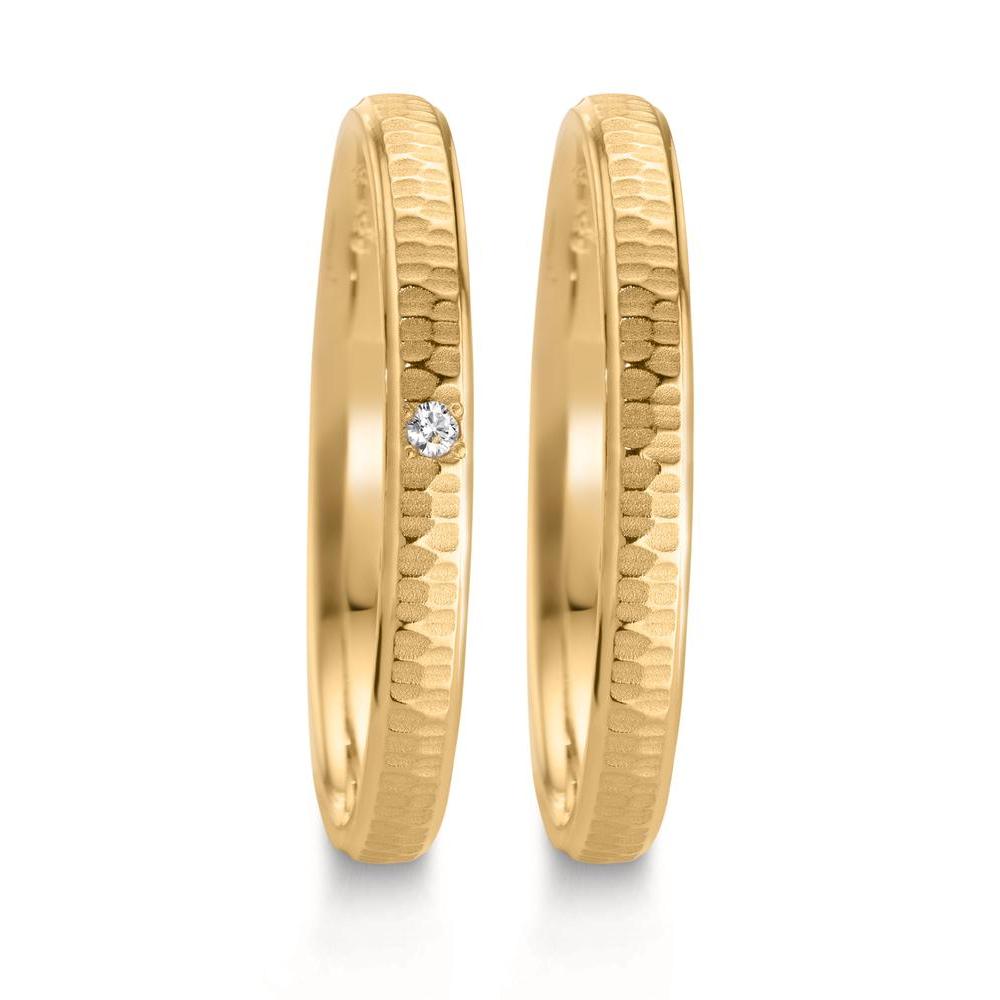 Anillo de pareja 750/oro amarillo de 18 quilates