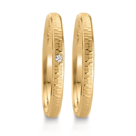 Anillo de pareja 750/oro amarillo de 18 quilates