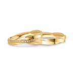 Anillo de pareja 750/oro amarillo de 18 quilates