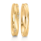 Anillo de pareja 750/oro amarillo de 18 quilates