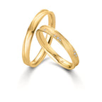 Anillo de pareja 750/oro amarillo de 18 quilates
