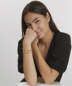 Pulsera Plata Circonita Amarillo Dorado Corazón