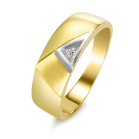 Anillo de dedo 750/oro amarillo de 18 quilates Diamante 0.005 ct, w-si-337833