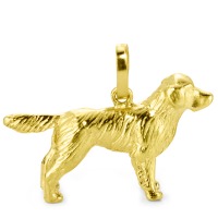 Colgante 750/oro amarillo de 18 quilates perro perdiguero de oro-519137