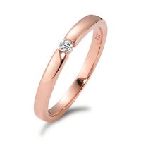 Anillo solitario 750/oro rosa de 18 quilates Diamante blanco, 0.05 ct, [Brillant], w-si-565951