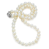 Collar Plata Rodio plateado Perla cultivada de agua dulce 45 cm-569388