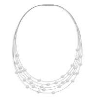 Collar Acero inoxidable Perla de concha 45 cm-595949
