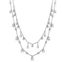 Collar Plata Circonita Rodio plateado 39-44 cm-606274