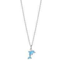 Collar con colgante Plata Rodio plateado delfín 36-38 cm-607339